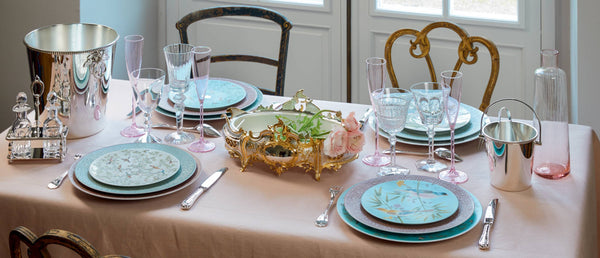 Paradis by Raynaud Fine Limoges Porcelain with Tropical Motifs