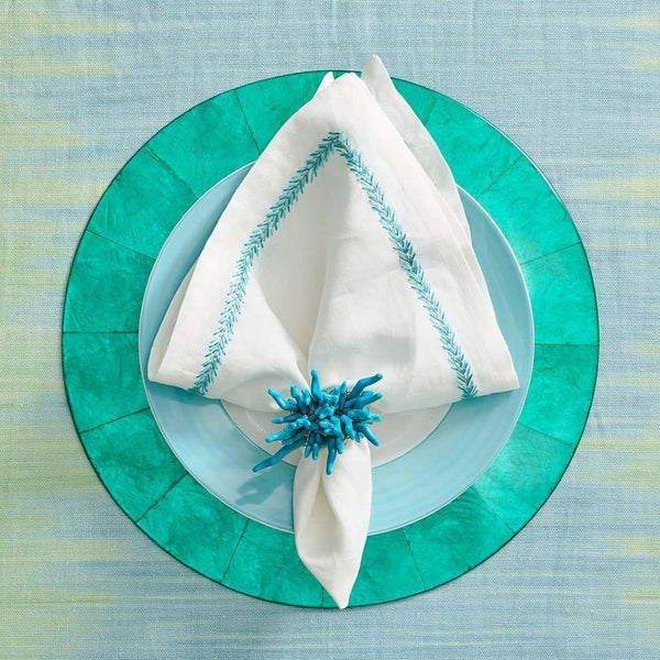 Turquoise sales napkin rings