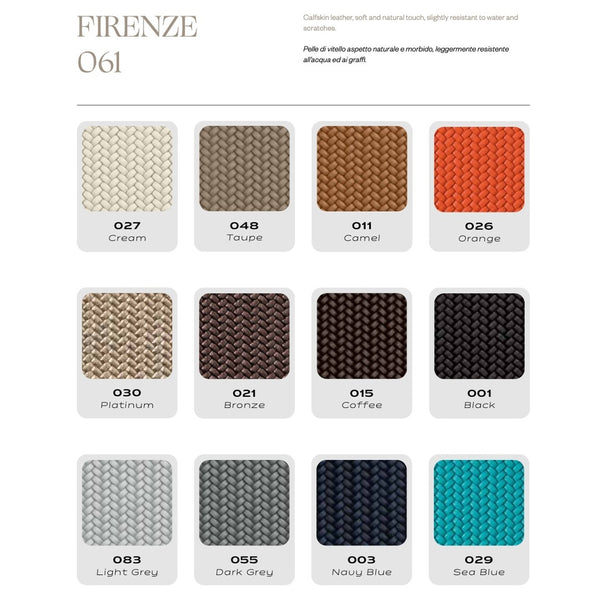 Pinetti leather colour chart firenze woven leather.