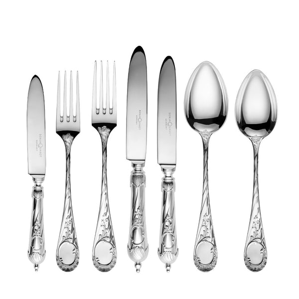 Vendôme 84-piece cutlery set for 12 guests, silver-plated.