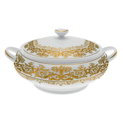 Soup Tureen - Chelsea Gold Fond Blanc