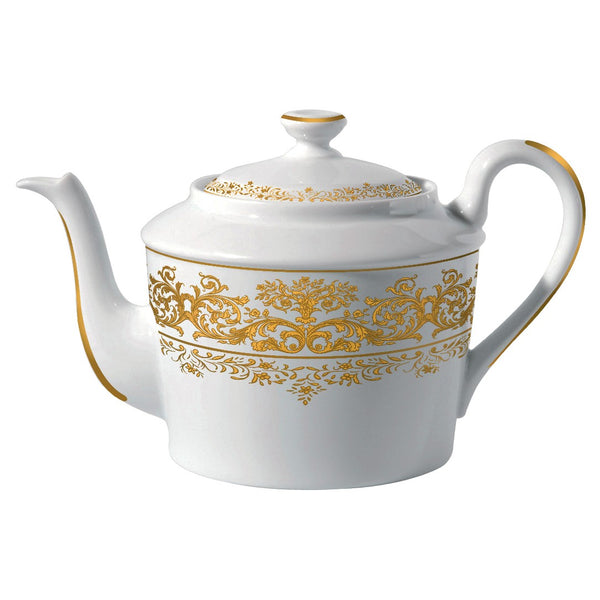 Tea Pot - Chelsea Gold Fond Blanc