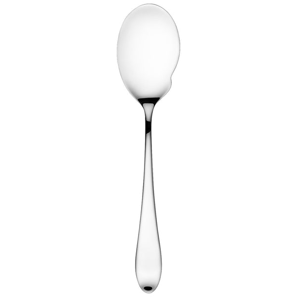 Silver-plated gourmet spoon designed for tasting and sampling by Sonja Quandt.