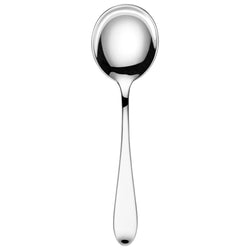 Silver-plated Avantgarde broth spoon by Sonja Quandt.
