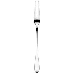 Silver-plated Avantgarde meat serving fork by Sonja Quandt.