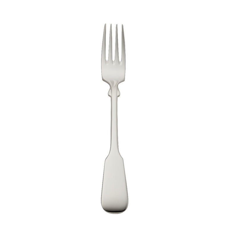 Dessert fork Spaten silver-plated with elongated handle and hand-shaped detailing
