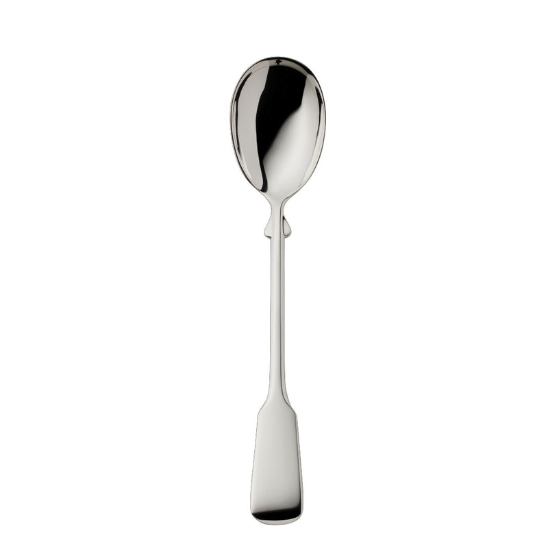 Ice cream spoon Spaten silver-plated with elongated handle and hand-shaped detailing