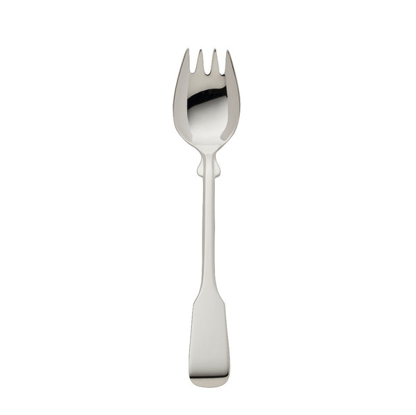 Oyster fork Spaten silver-plated with elongated handle and hand-shaped detailing
