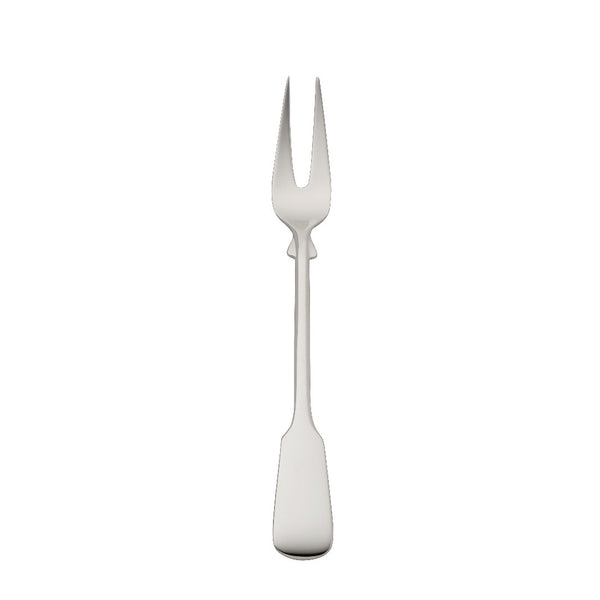 Meat fork small Spaten silver-plated with elongated handle and hand-shaped detailing