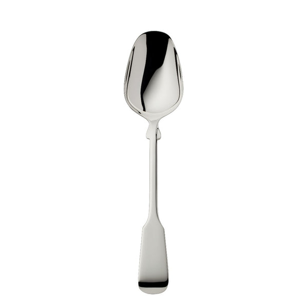 Vegetable server Spaten silver-plated with elongated handle and hand-shaped detailing