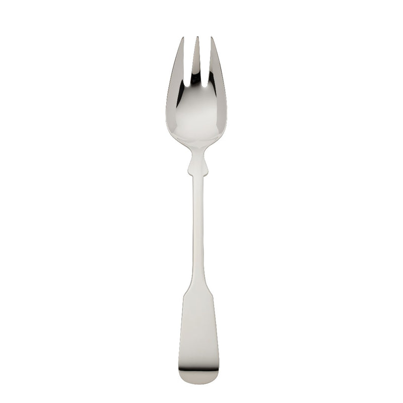 Vegetable fork Spaten silver-plated with elongated handle and hand-shaped detailing