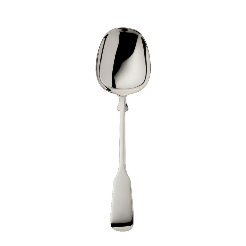 Compote salad serving spoon large Spaten silver-plated with elongated handle and hand-shaped detailing