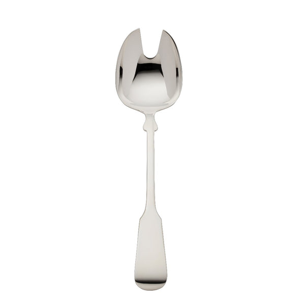Salad serving fork small Spaten silver-plated with elongated handle and hand-shaped detailing