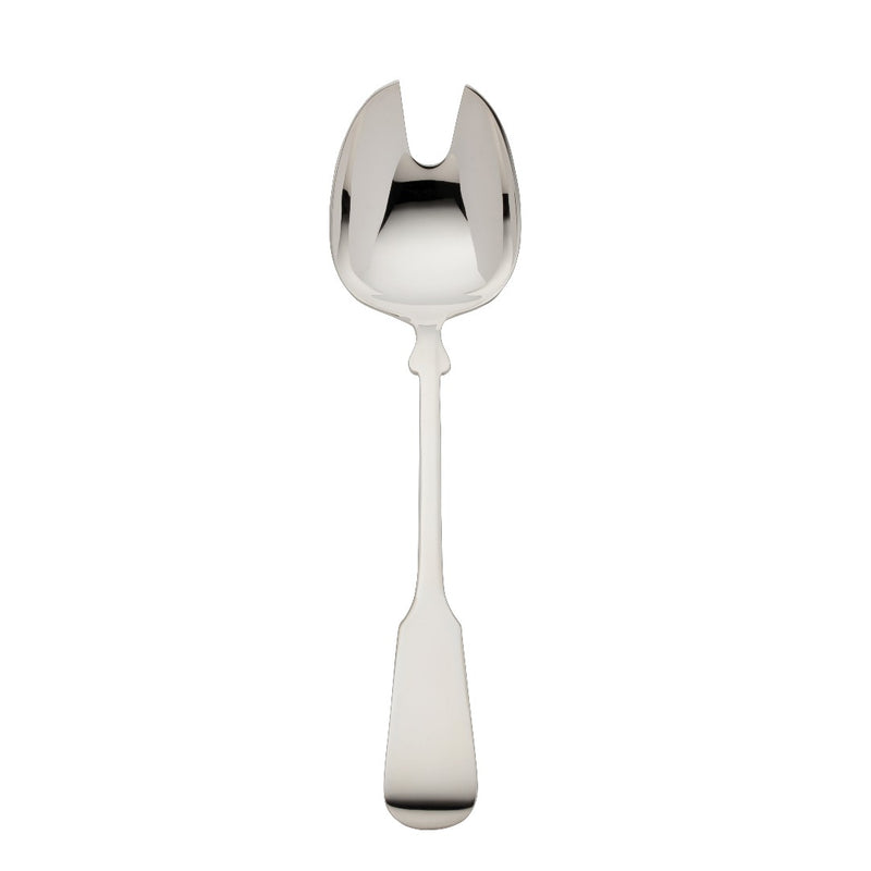Salad serving fork small Spaten silver-plated with elongated handle and hand-shaped detailing