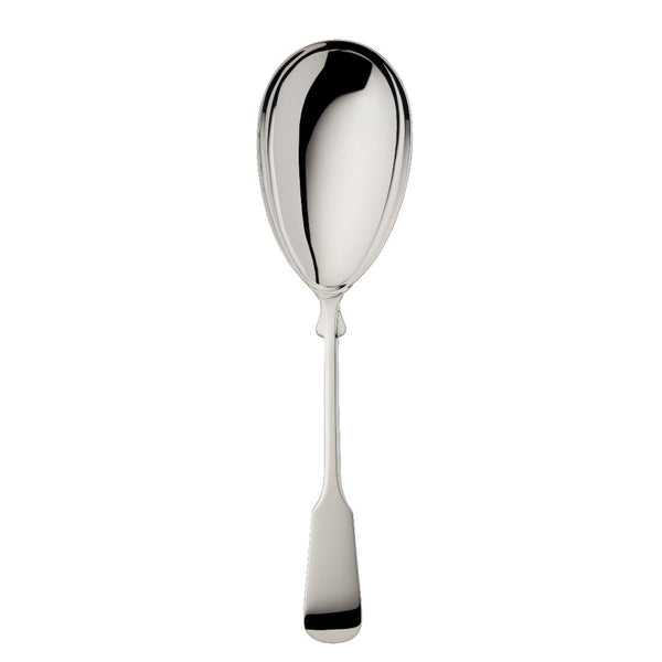 Serving spoon Spaten silver-plated with elongated handle and hand-shaped detailing