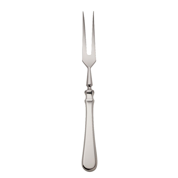 Carving fork Spaten silver-plated with elongated handle and hand-shaped detailing