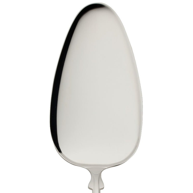 Pastry server Spaten silver-plated close-up wide rounded blade