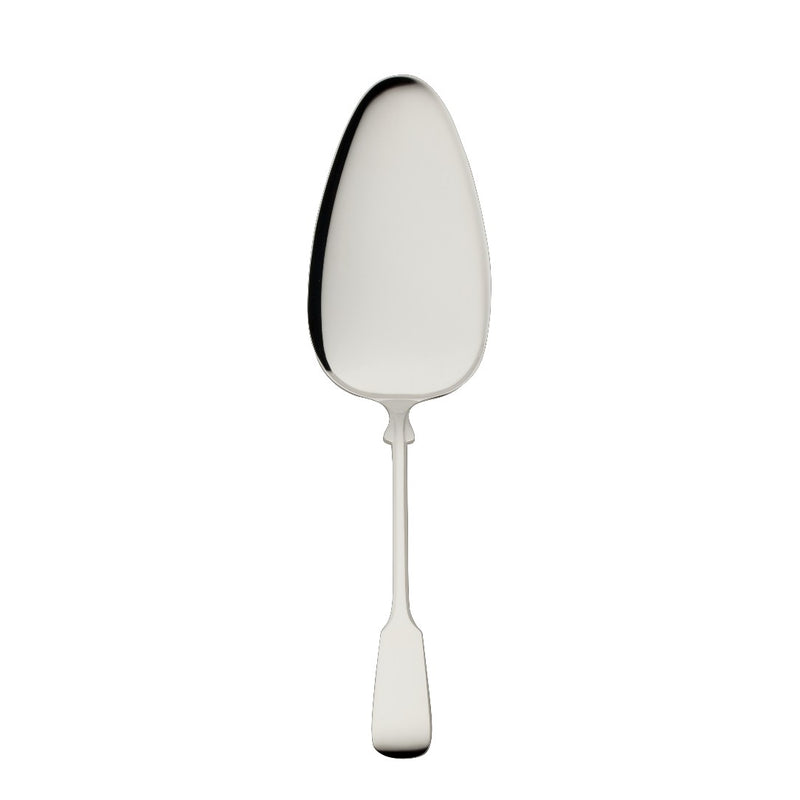 Pastry server Spaten silver-plated with elongated handle and hand-shaped detailing