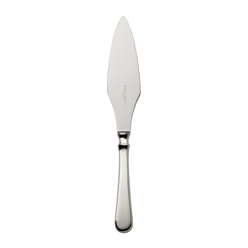 Tart knife Spaten silver-plated with elongated handle and hand-shaped detailing