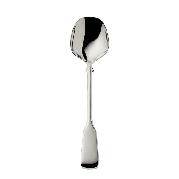Sugar spoon Spaten silver-plated with elongated handle and hand-shaped detailing
