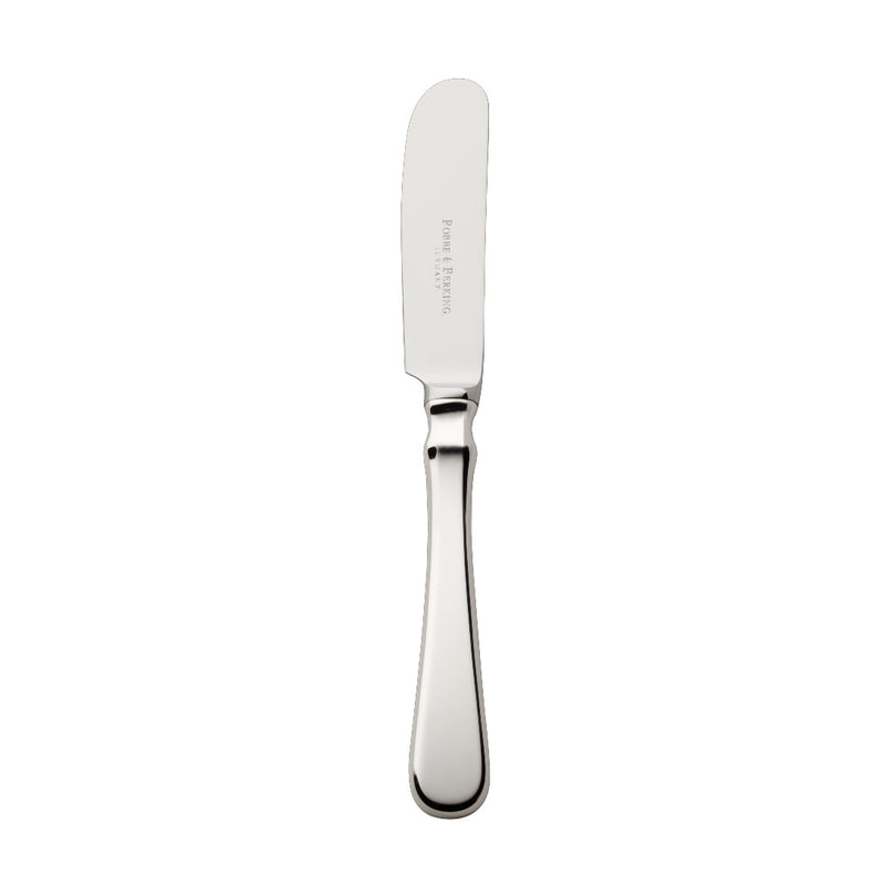 Butter spreader Spaten silver-plated with elongated handle and hand-shaped detailing