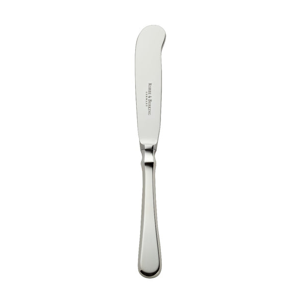 Butter knife Spaten silver-plated with elongated handle and hand-shaped detailing