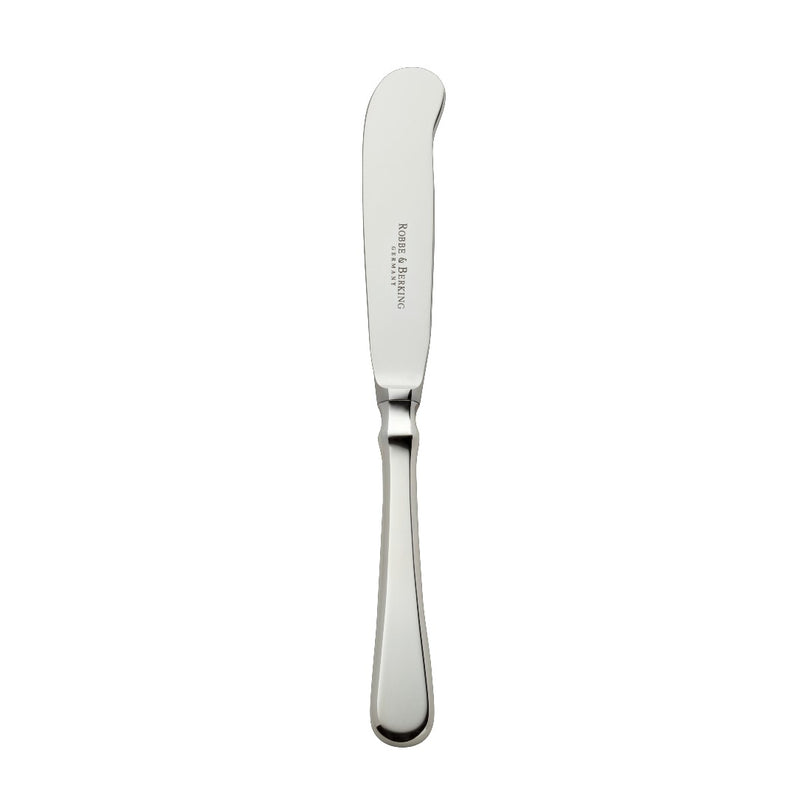 Butter knife Spaten silver-plated with elongated handle and hand-shaped detailing