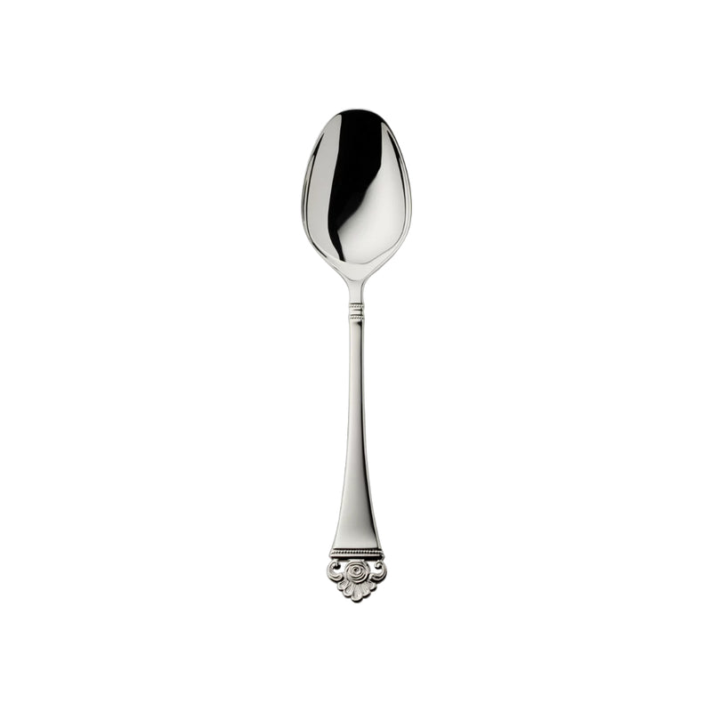 Mocha spoon Rosenmuster silver plated with rose detailed handle