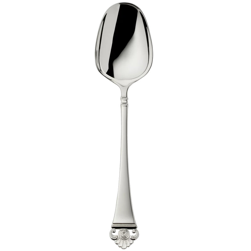 Vegetable server Rosenmuster silver plated with rose motif handle