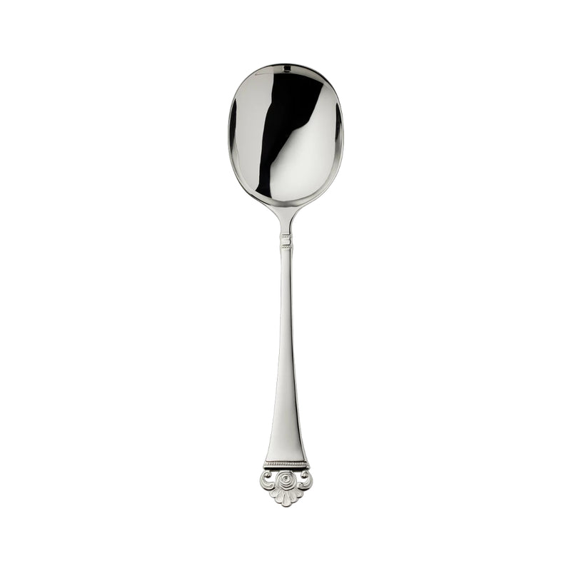 Potato server Rosenmuster silver plated with rose motif handle