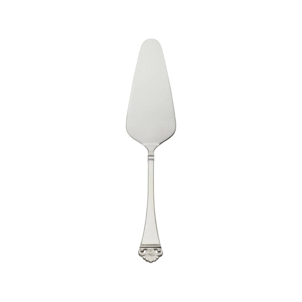 Rosenmuster silver-plated tart server with tapered blade and rose motif handle