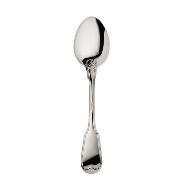 Menu spoon Alt Faden silver plated with thread detailing and scalloped finish back of the spoon