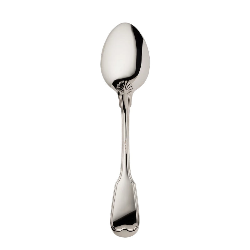 Menu spoon Alt Faden silver plated with thread detailing and scalloped finish back of the spoon