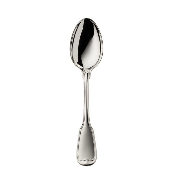 Menu spoon Alt Faden silver plated with thread detailing and scalloped finish by Robbe and Berking