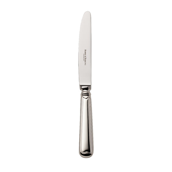 Menu knife Alt Faden silver plated with thread detailing and scalloped finish by Robbe and Berking.