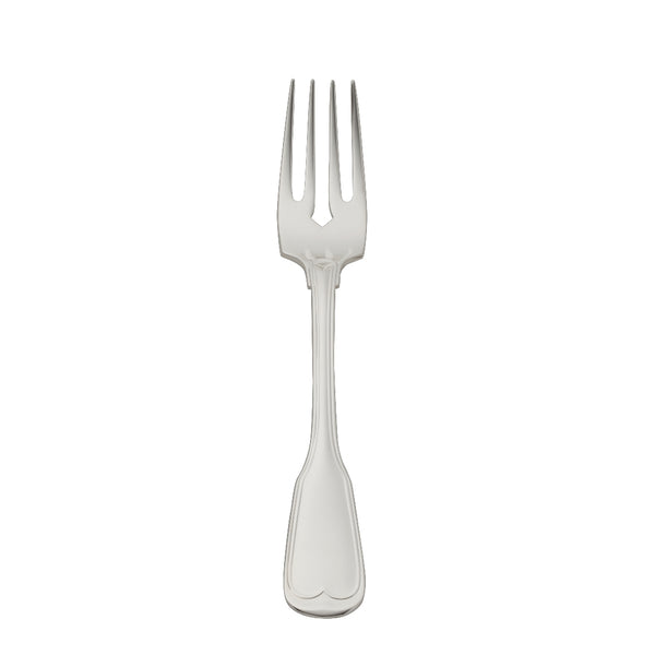 Fish fork Alt Faden silver plated with thread detailing and scalloped finish by Robbe and Berking.
