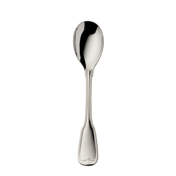 Ice cream spoon Alt-Faden silver-plated with contoured handle and thread detailing
