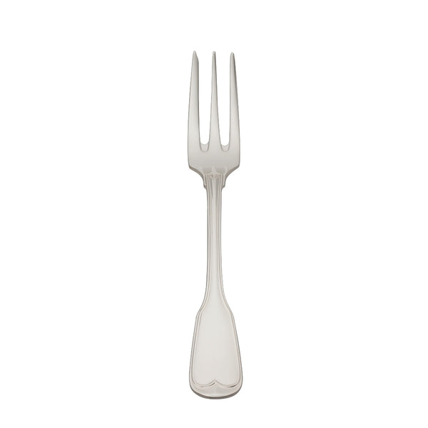Cake fork Alt-Faden silver-plated with contoured handle and thread detailing