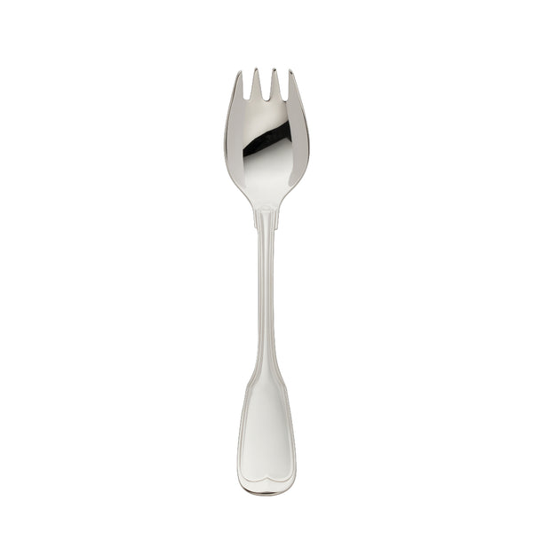 Oyster fork Alt-Faden silver-plated with contoured handle and thread detailing