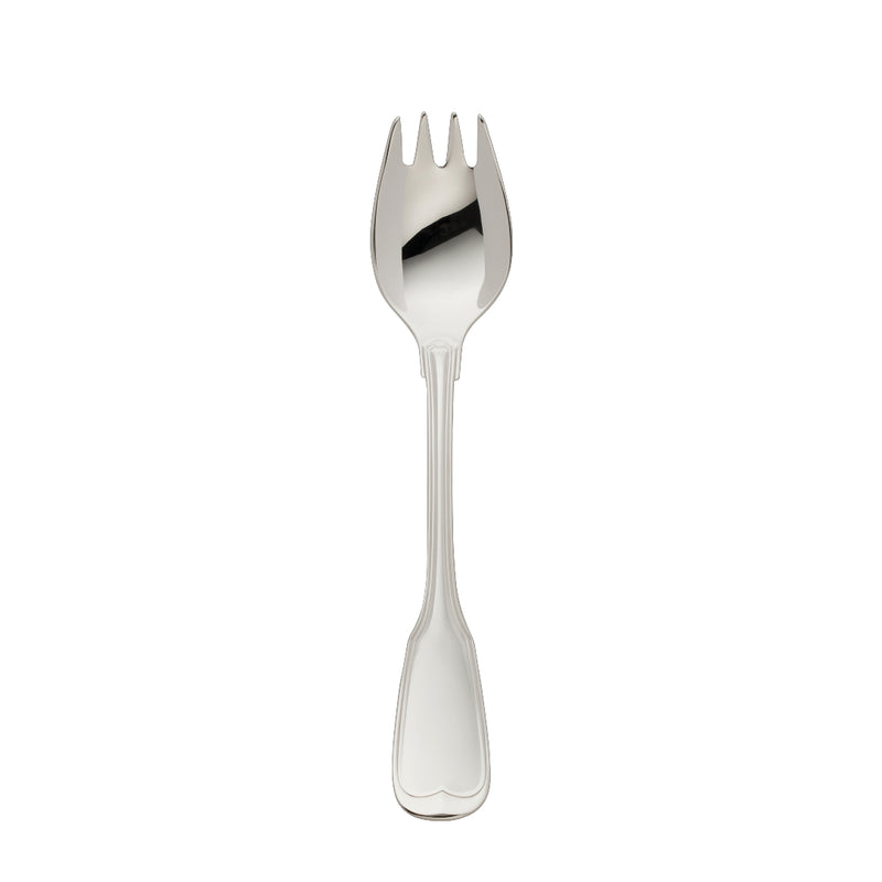 Oyster fork Alt-Faden silver-plated with contoured handle and thread detailing