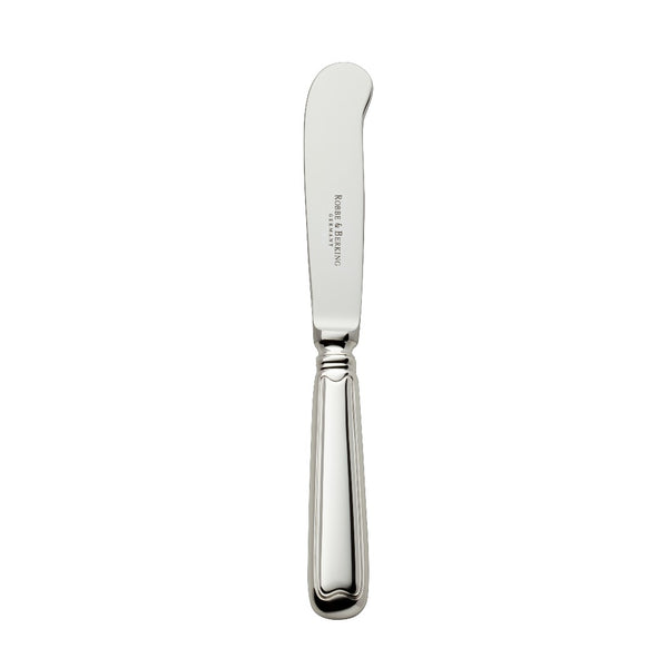 Butter knife Alt-Faden silver-plated with contoured handle and thread detailing