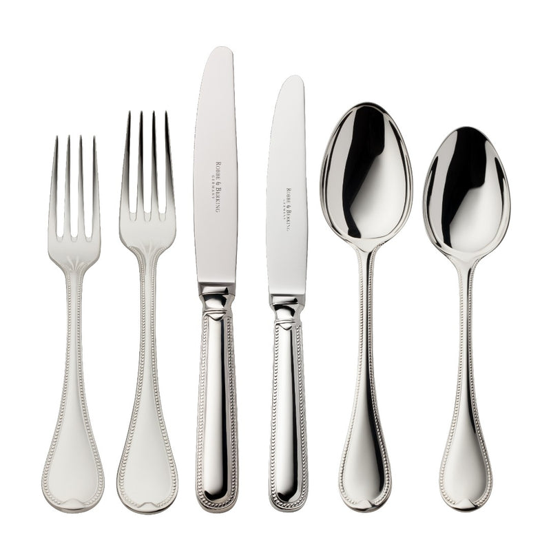 Robbe & Berking Französisch-Perl silver-plated 36-piece cutlery set.