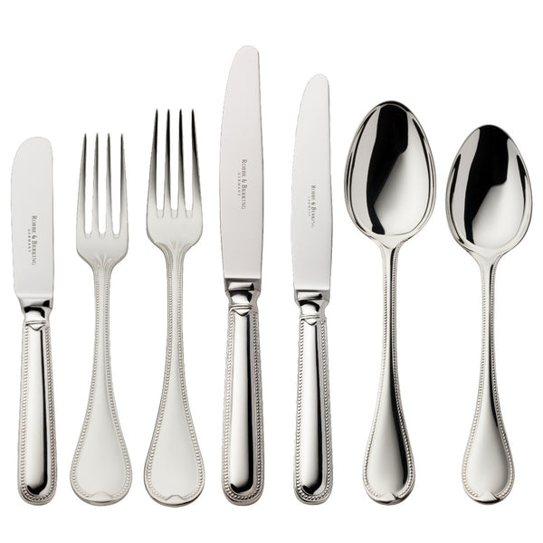 Robbe & Berking Französisch-Perl silver-plated 84-piece cutlery set.