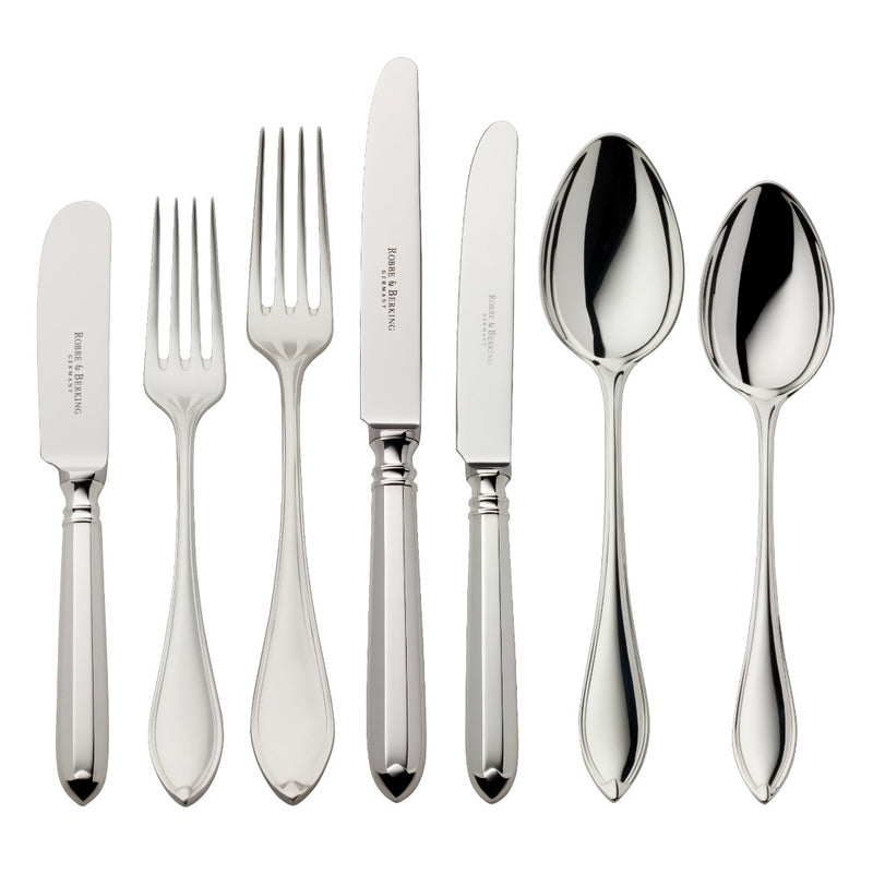 Navette 84-piece silver-plated cutlery set by Robbe & Berking.