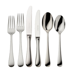 Como stainless steel 36-piece cutlery set with arched stems and polished surfaces by Robbe & Berking.