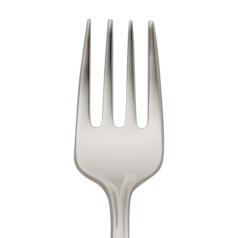 Alt Chippendale silver plated children’s fork cllose-up.