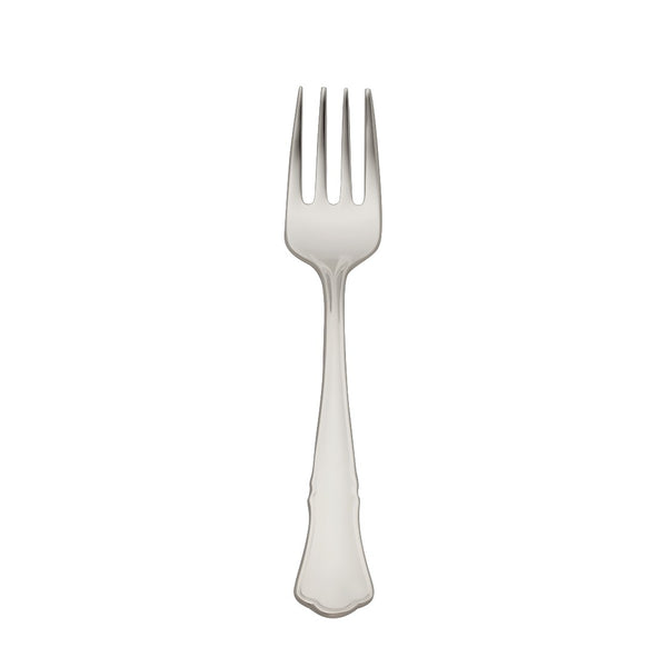 Alt Chippendale silver plated children’s fork with polished prongs and contoured handle.