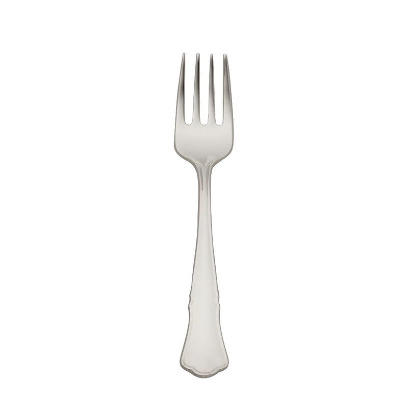 Alt Chippendale silver plated children’s fork with polished prongs and contoured handle.