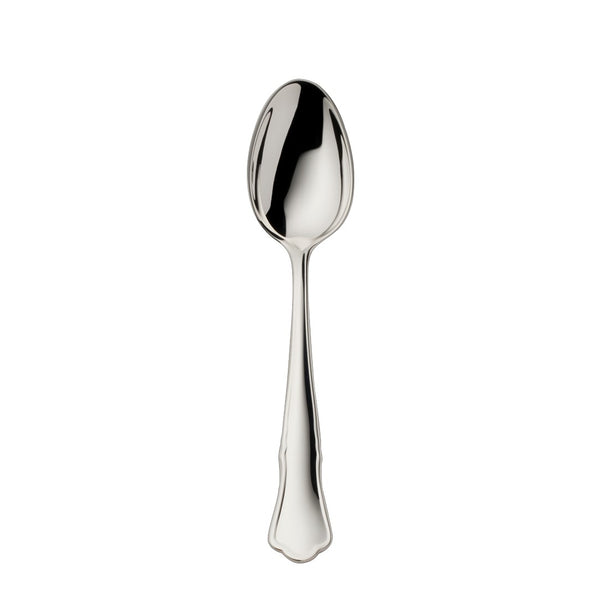 Alt Chippendale silver plated mocha spoon with slender bowl and contoured handle.