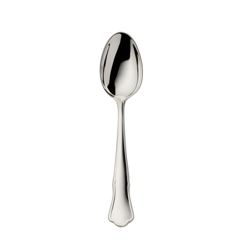 Alt Chippendale silver plated mocha spoon with slender bowl and contoured handle.